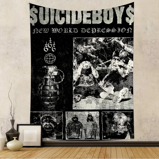 $uicideboy$  Printed Large Wall Tapestry