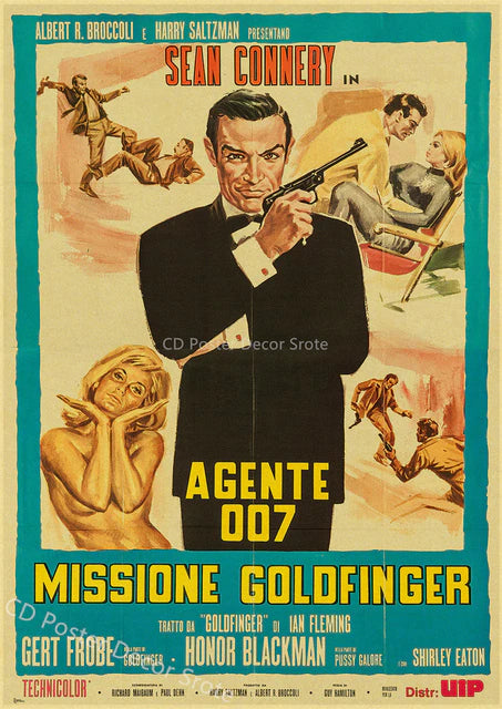 "Missione Goldfinger" Vintage Poster