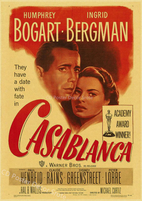 "Casablanca" Vintage poster