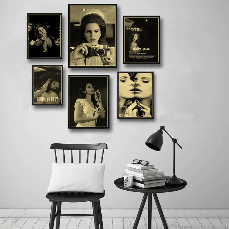 Singer "Lana Del Rey" Vintage poster