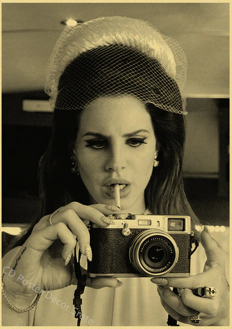 Singer "Lana Del Rey" Vintage Poster