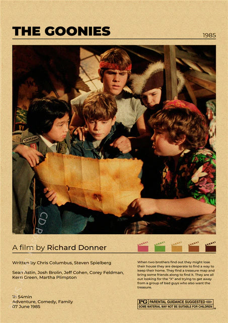 "The Goonies" Vintage style movie poster
