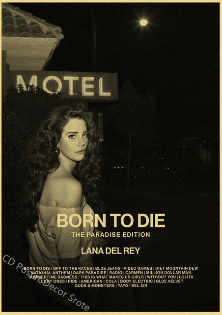 Singer "Lana Del Rey" Vintage Poster