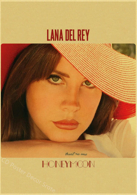 Singer "Lana Del Rey" Vintage Poster
