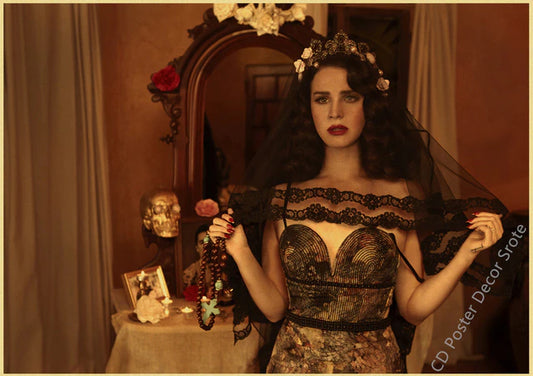 Singer "Lana Del Rey" Vintage Poster