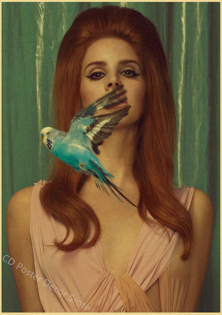 Singer "Lana Del Rey" Vintage Poster