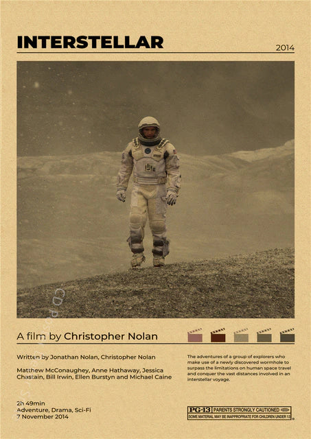"Interstellar" Vintage style movie poster