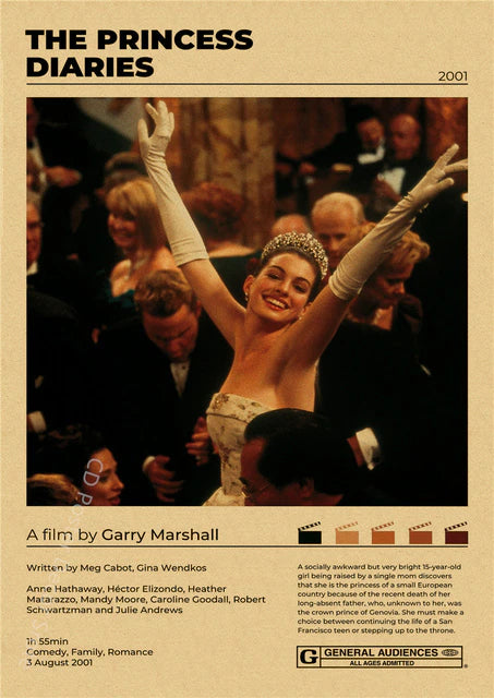 "The Princess Diaries" Vintage style movie poster