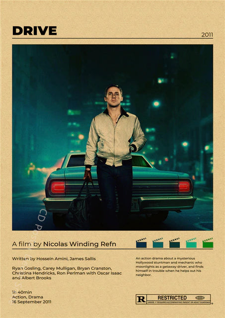 "Drive" Vintage style movie poster