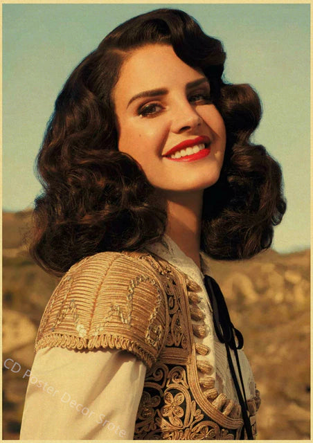 Singer "Lana Del Rey" Vintage Poster