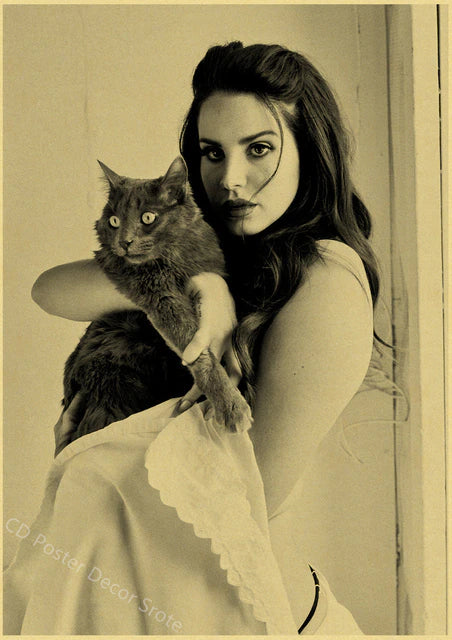 Singer "Lana Del Rey" Vintage Poster