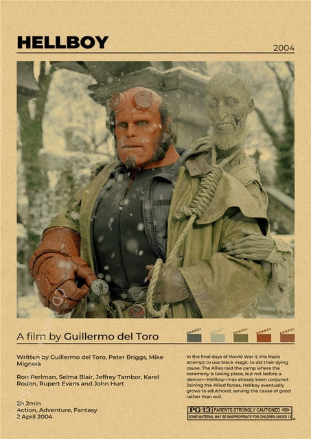 "Hellboy" Vintage style movie poster