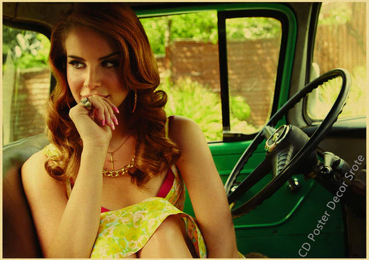 Singer "Lana Del Rey" Vintage Poster