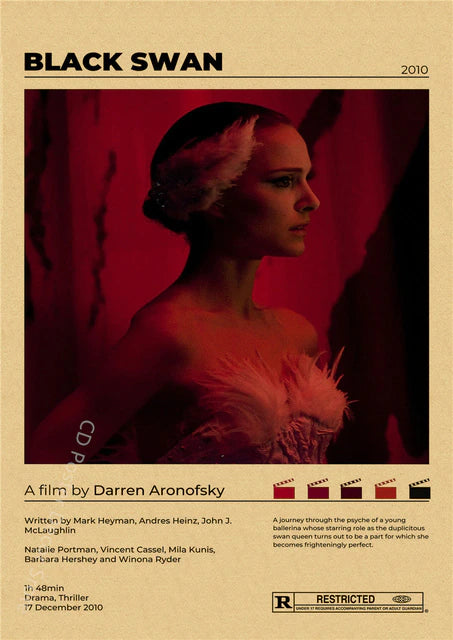 "Black Swan" Vintage style movie poster