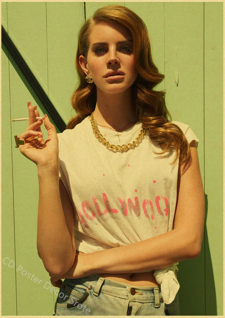 Singer "Lana Del Rey" Vintage Poster