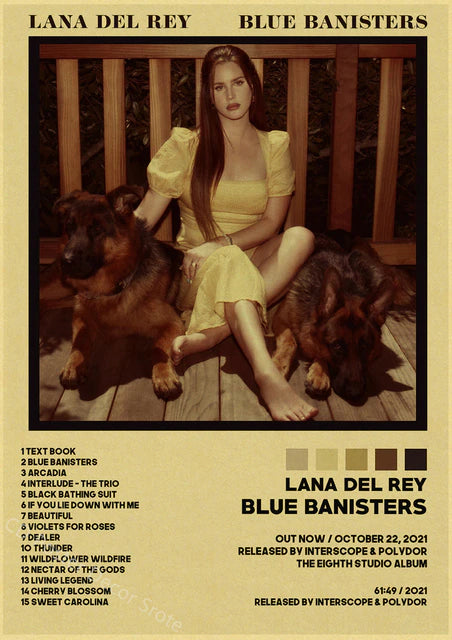 Singer "Lana Del Rey" Vintage Poster