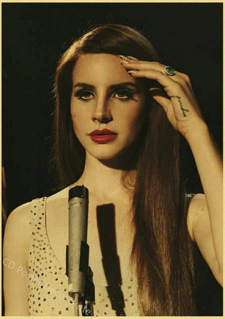 Singer "Lana Del Rey" Vintage Poster
