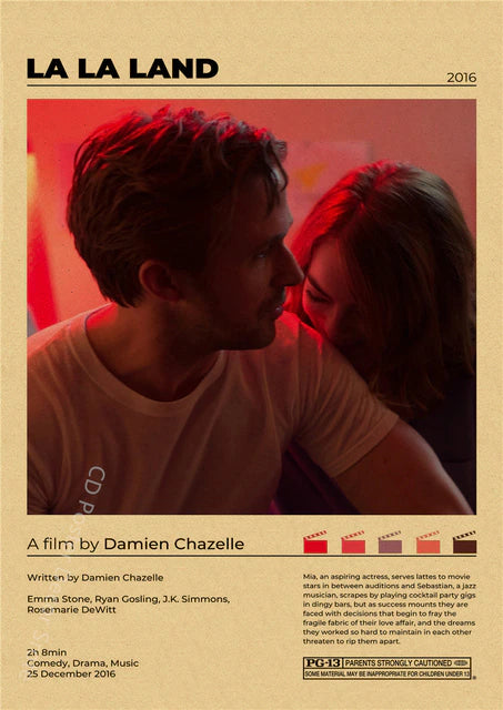 "La La Land" Vintage style movie poster