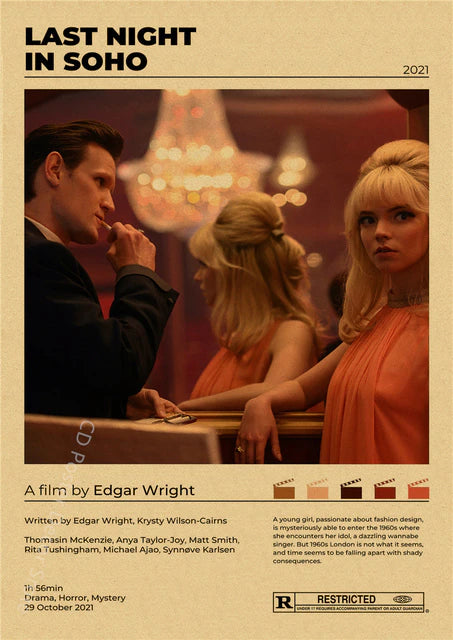 "Last Night In SoHo" Vintage style movie poster