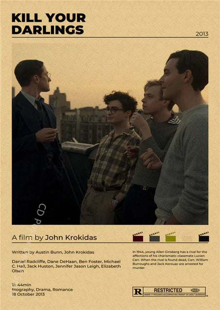 "Kill Your Darlings" Vintage style movie poster