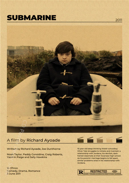 "Submarine" Vintage style movie poster