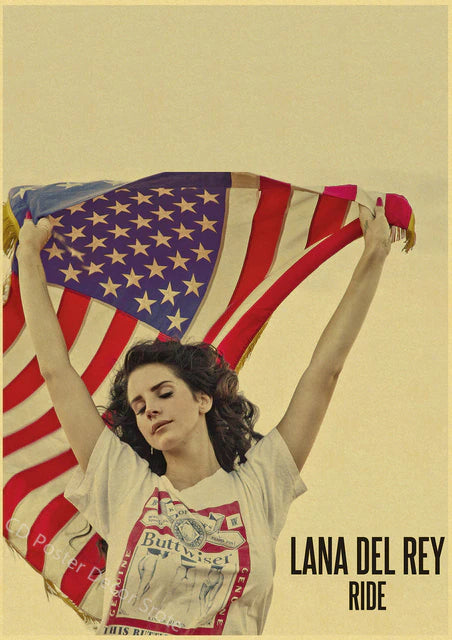 Singer "Lana Del Rey" Vintage Poster