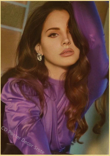 Singer "Lana Del Rey" Vintage Poster