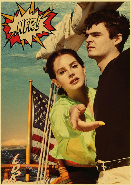 Singer "Lana Del Rey" Vintage Poster