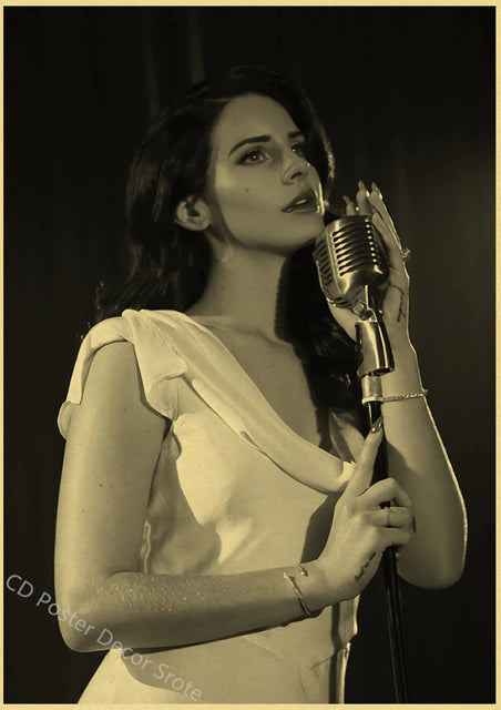 Singer "Lana Del Rey" Vintage Poster