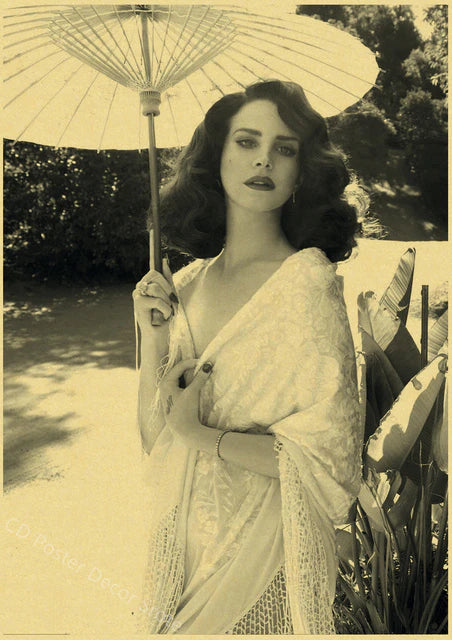 Singer "Lana Del Rey" Vintage Poster