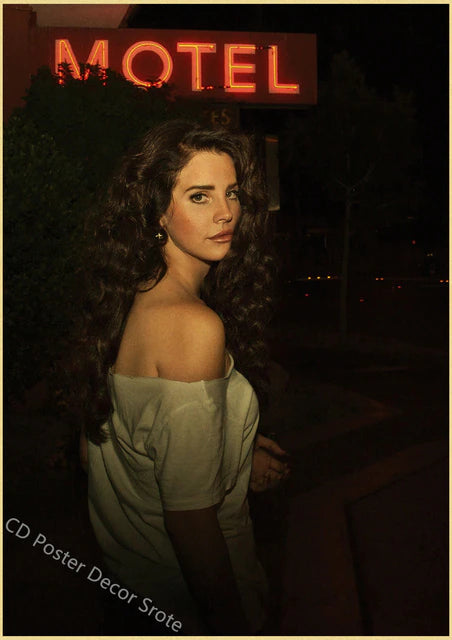 Singer "Lana Del Rey" Vintage Poster
