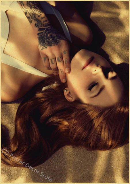 Singer "Lana Del Rey" Vintage Poster