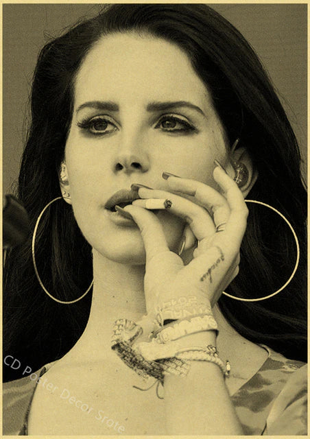 Singer "Lana Del Rey" Vintage Poster