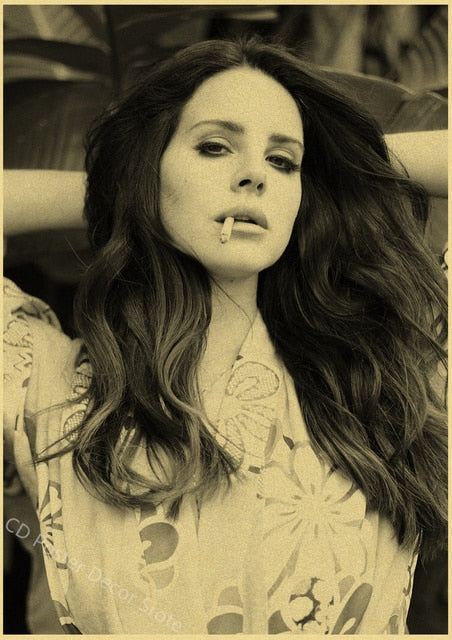 Singer "Lana Del Rey" Vintage Poster