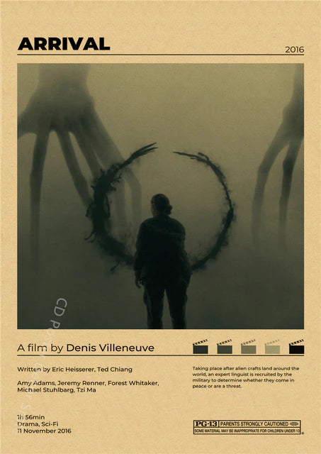 "Arrival" Vintage style movie poster