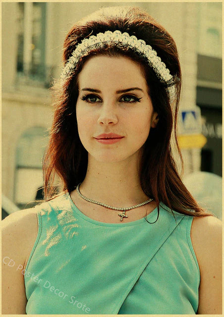 Singer "Lana Del Rey" Vintage Poster