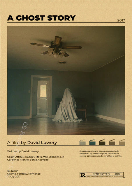 "A Ghost Story" Vintage style movie poster