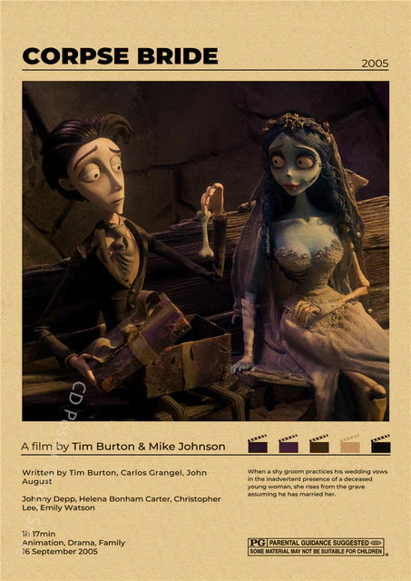 "Corpse Bride" Vintage style movie poster