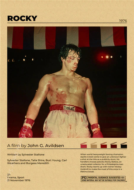 "Rocky" Vintage style movie poster