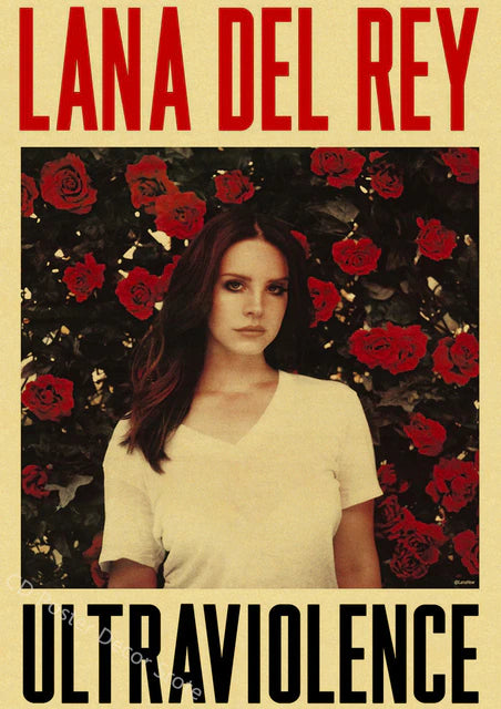 Singer "Lana Del Rey" Vintage Poster