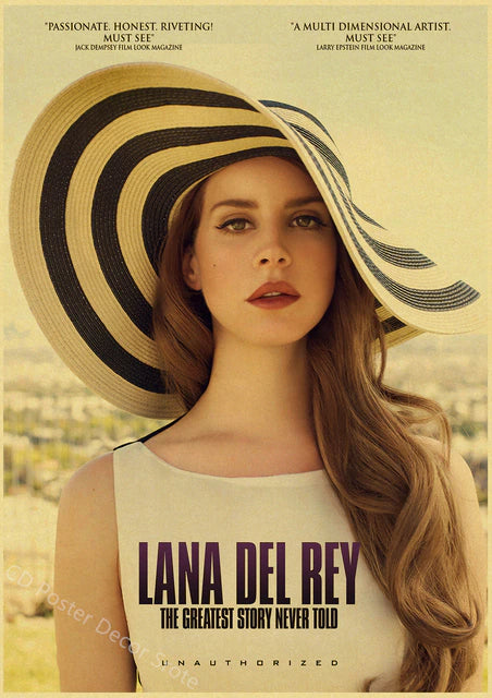 Singer "Lana Del Rey" Vintage Poster