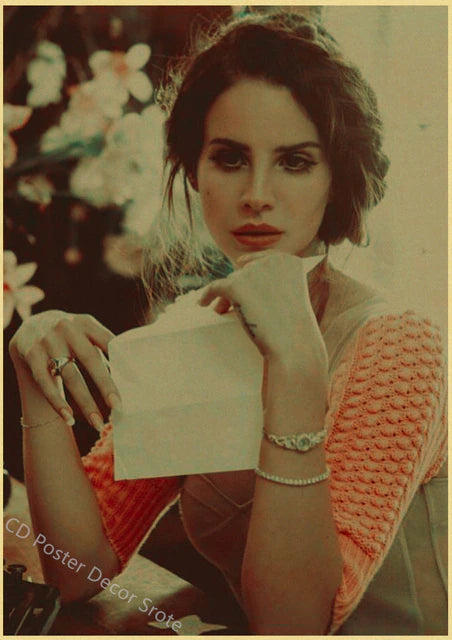 Singer "Lana Del Rey" Vintage Poster