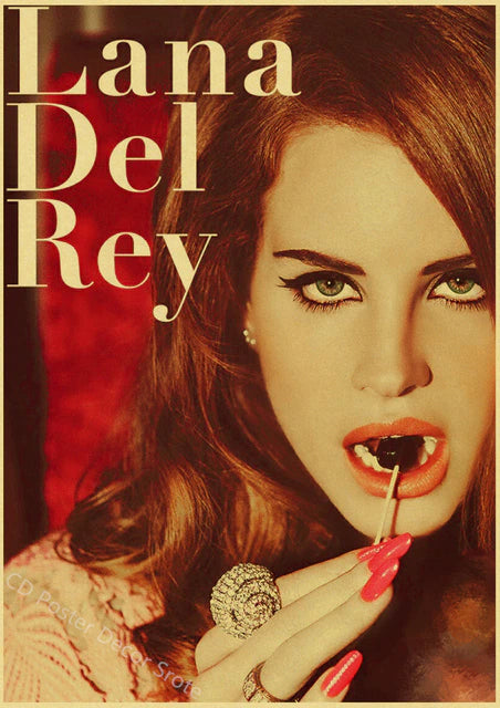Singer "Lana Del Rey" Vintage Poster