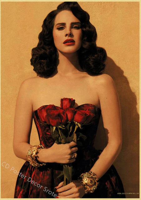 Singer "Lana Del Rey" Vintage Poster