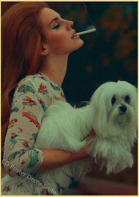 Singer "Lana Del Rey" Vintage Poster